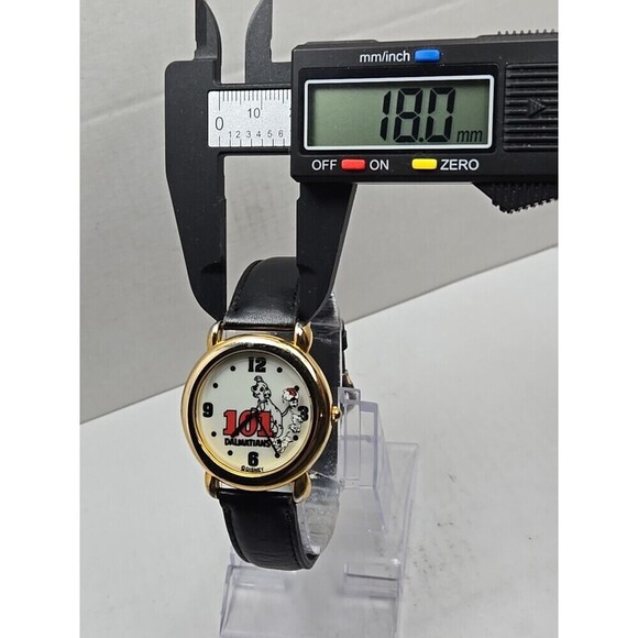 Rare Vintage Disney Mickey Inc 101 Dalmatians Rotating Watch Gold New Battery main image 10